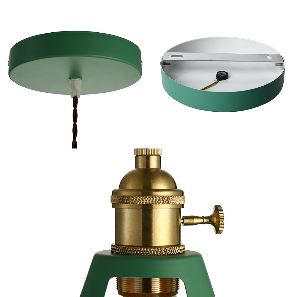 Green Barn Ceiling Light Industrial Stylish Metal 1 Light Living Room Pendant Lamp with Plug-In Cord Clearhalo 'Art Deco Pendants' 'Cast Iron' 'Ceiling Lights' 'Ceramic' 'Crystal' 'Industrial Pendants' 'Industrial' 'Metal' 'Middle Century Pendants' 'Pendant Lights' 'Pendants' 'Tiffany' Lighting' 103330