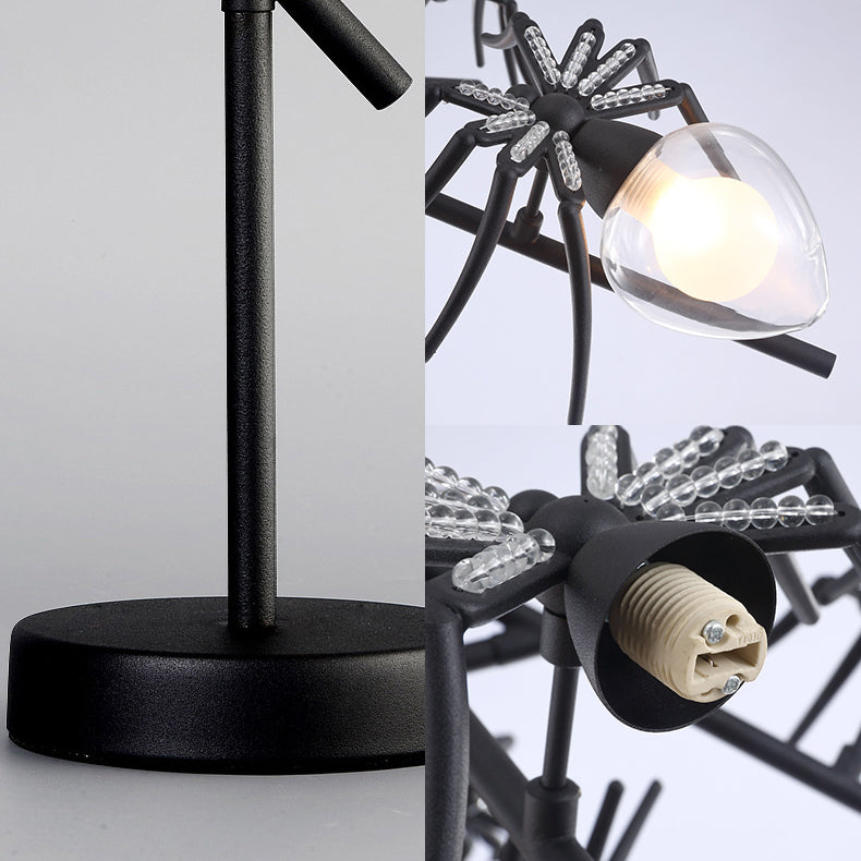 Spider Accent Lamp Vintage Metal 1-Light Accent Table Lamp for Bedside Clearhalo 'Lamps' 'Table Lamps' Lighting' 103560