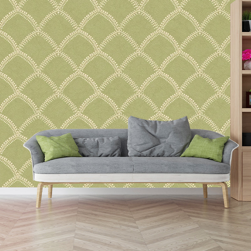 Full Size Harlequin Wall Mural in Pastel Color Non-Woven Fabric Wall Covering for Home Decor, Custom-Printed Clearhalo 'Wall Decor' 'Wall Mural' 1036042