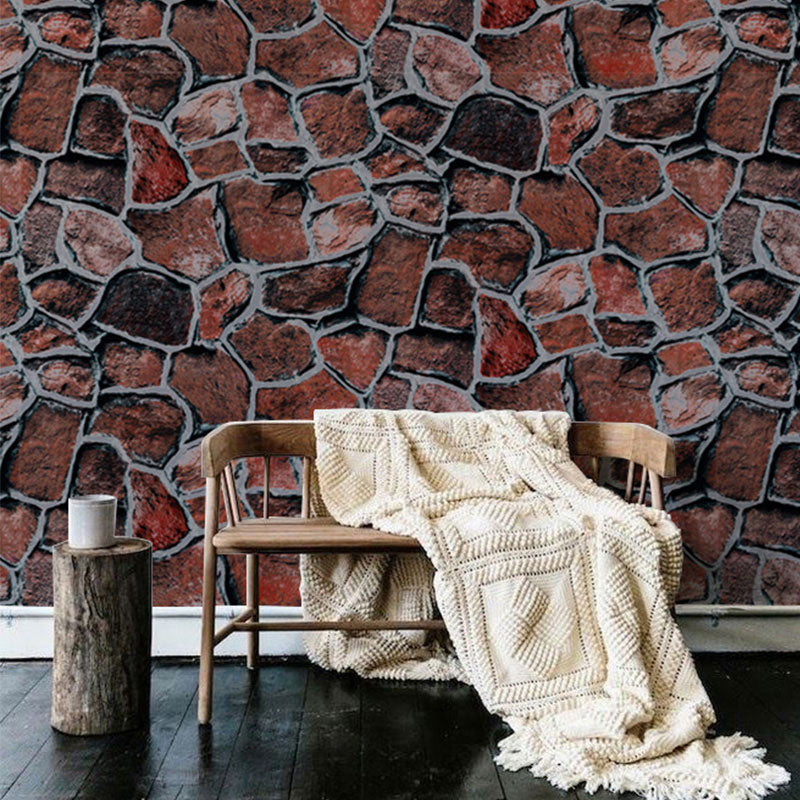 Stone Effect Wallpaper Roll for Accent Wall, Natural Color, 33'L x 20.5