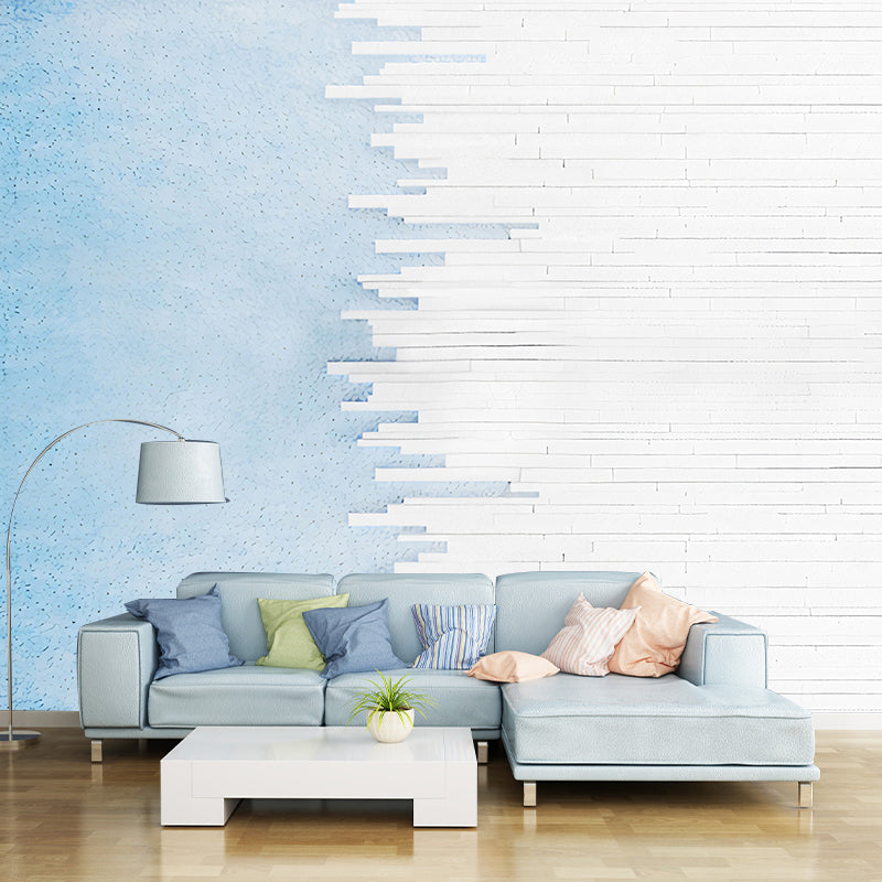 Illustration Ombre Wall Decor Full Size Wall Mural Decal for Bedroom, Customized Size Available Clearhalo 'Wall Decor' 'Wall Mural' 1041124