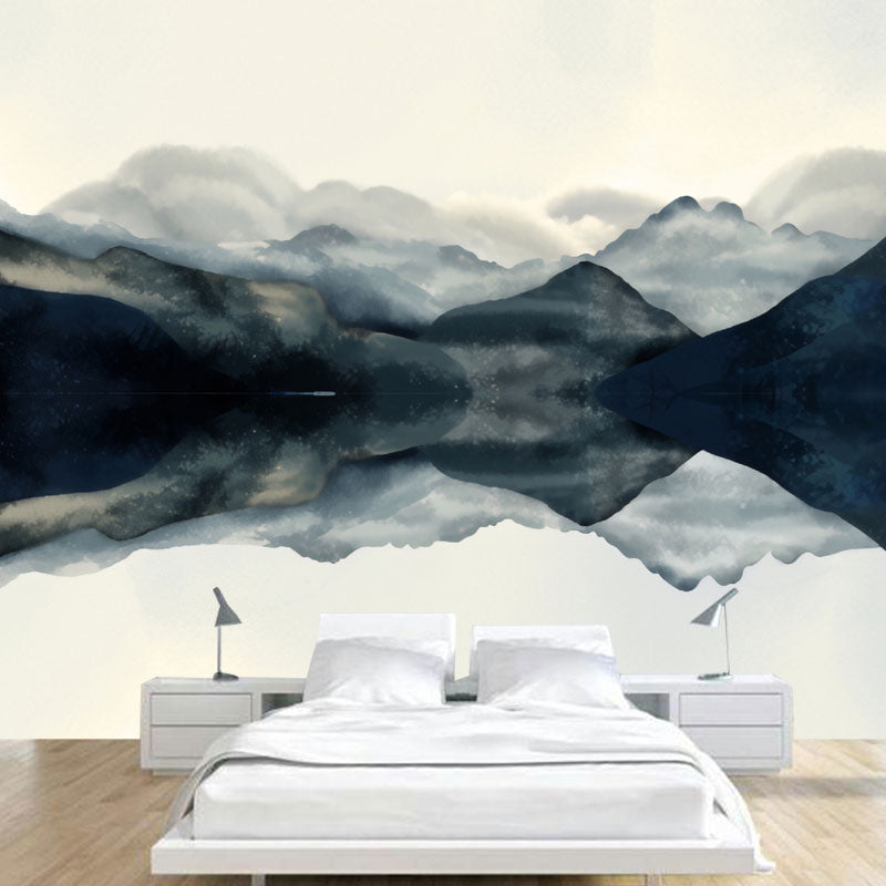 Moisture-Resistant Mountain and lake Mural Custom-Printed Wall Art for Home Decoration Clearhalo 'Wall Decor' 'Wall Mural' 1041473