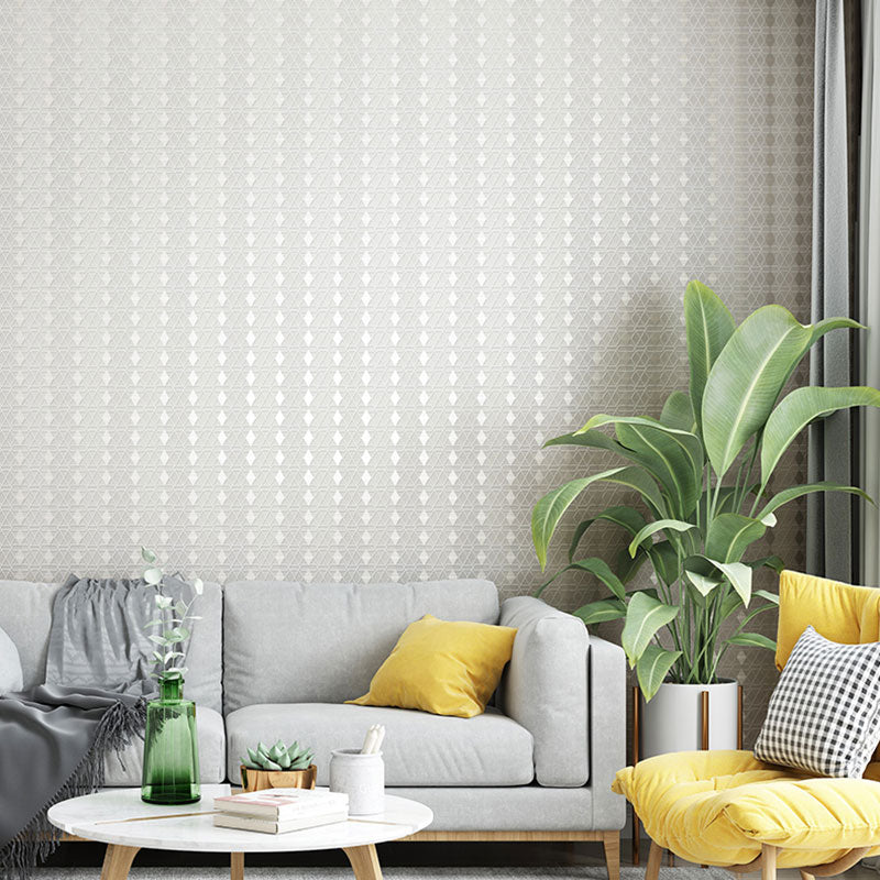 Harlequin Wallpaper Roll for Accent Wall in Pastel Grey, 33'L x 20.5