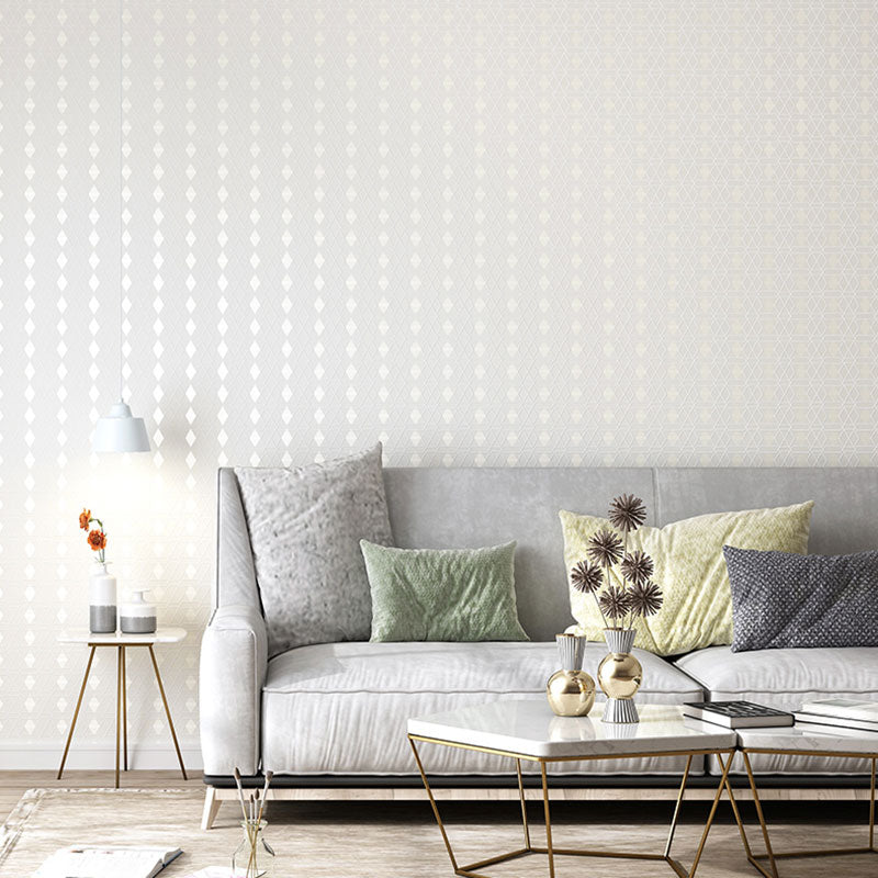 Harlequin Wallpaper Roll for Accent Wall in Pastel Grey, 33'L x 20.5