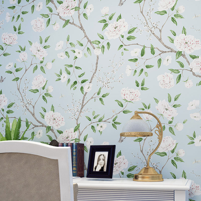 Blossoming Trees Wall Covering Living Room Decorative Garden Wallpaper, Peel and Stick, 31'L x 20.5