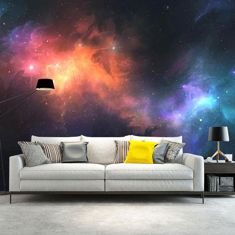 Decorative Luminous Nebula Wall Art Non-Woven Material Simplicity Wall Mural for Ceiling Clearhalo 'Wall Decor' 'Wall Mural' 1048701