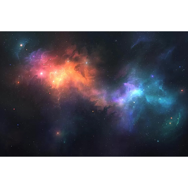 Decorative Luminous Nebula Wall Art Non-Woven Material Simplicity Wall Mural for Ceiling Clearhalo 'Wall Decor' 'Wall Mural' 1048703