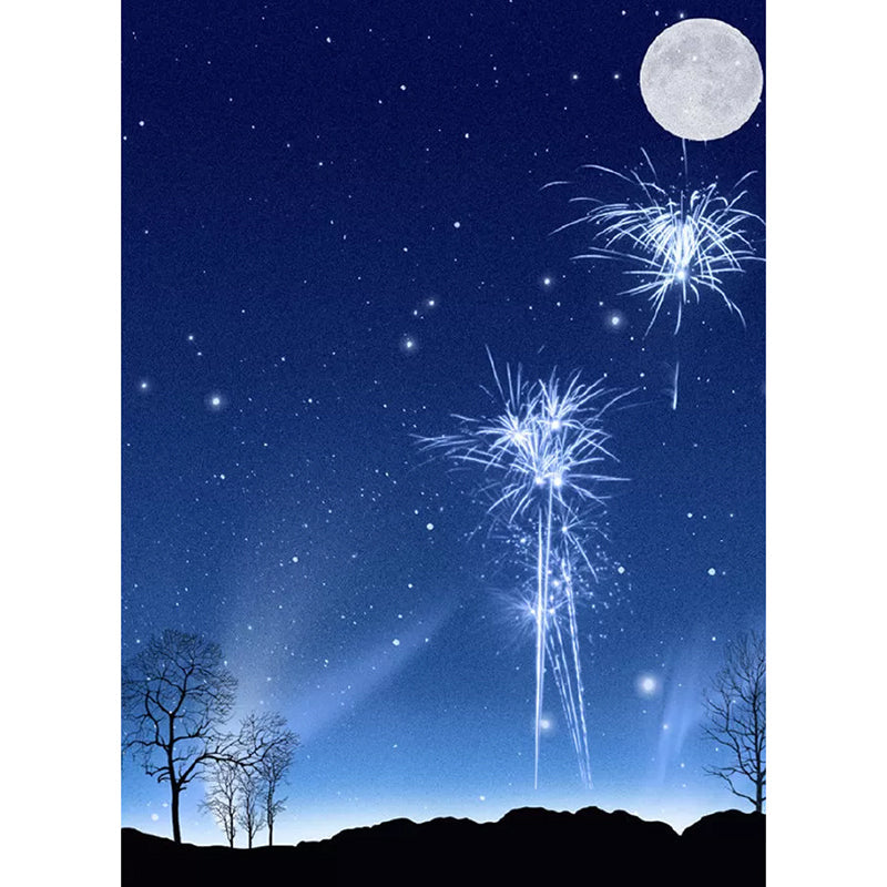 Enormous Photo Starry Sky Mural Wallpaper for Accent Wall in Blue, Personalized Size Available Clearhalo 'Wall Decor' 'Wall Mural' 1048778