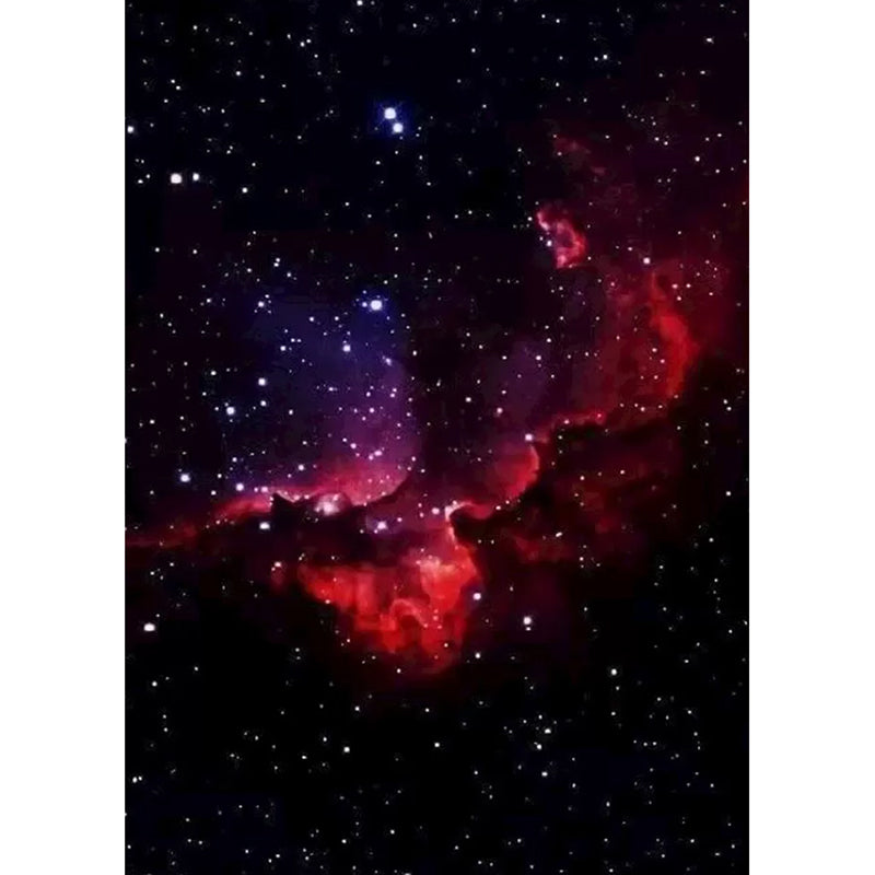 Black and Red Nebula Mural Wallpaper Stain-Resistant Wall Art for Bedroom Decoration Clearhalo 'Wall Decor' 'Wall Mural' 1048916