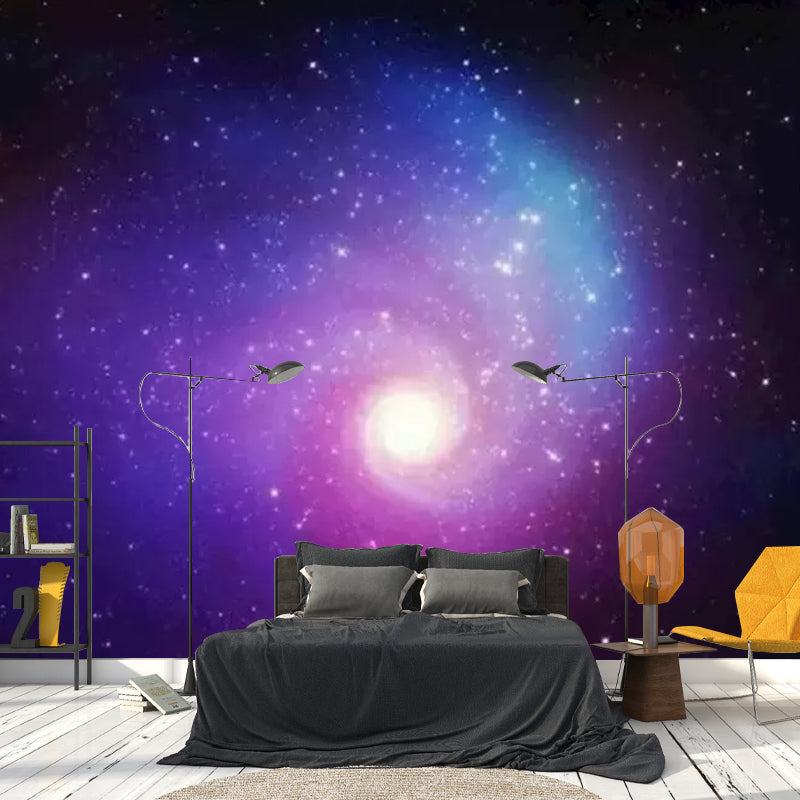 Photo Galaxy Wall Mural Decal Full Size Wall Art for Accent Wall, Personalized Size Available Clearhalo 'Wall Decor' 'Wall Mural' 1048919