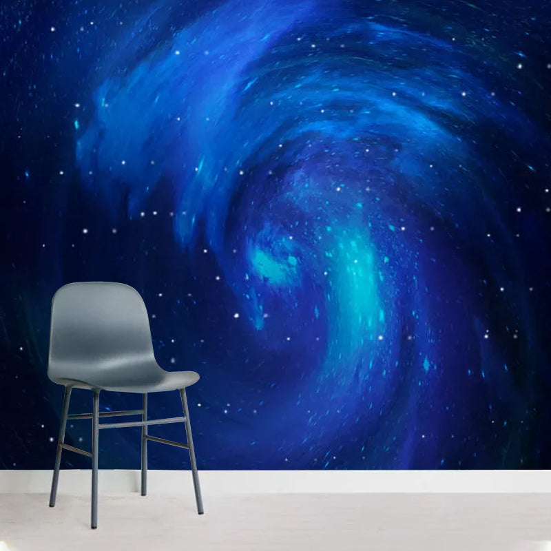 Stain-Resistant Galaxy Wall Covering Personalized Size Simplicity Wall Mural for Home Decor Blue Clearhalo 'Wall Decor' 'Wall Mural' 1048991