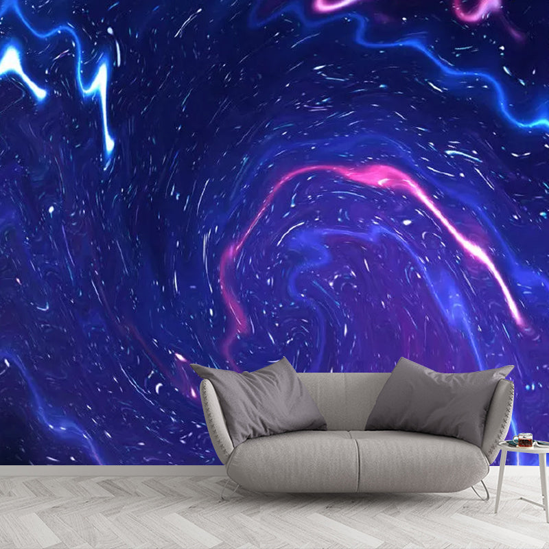 Fantasy Galaxy Mural Wallpaper for Accent Wall Simplicity Wall Art, Made to Measure Clearhalo 'Wall Decor' 'Wall Mural' 1048997