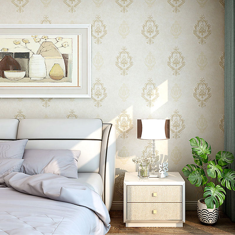 Nostalgic Blossoms Wall Decor in Soft Color Bedroom Wallpaper Roll, Non-Pasted, 33' by 20.5