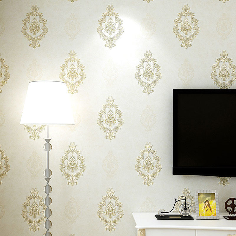 Nostalgic Blossoms Wall Decor in Soft Color Bedroom Wallpaper Roll, Non-Pasted, 33' by 20.5