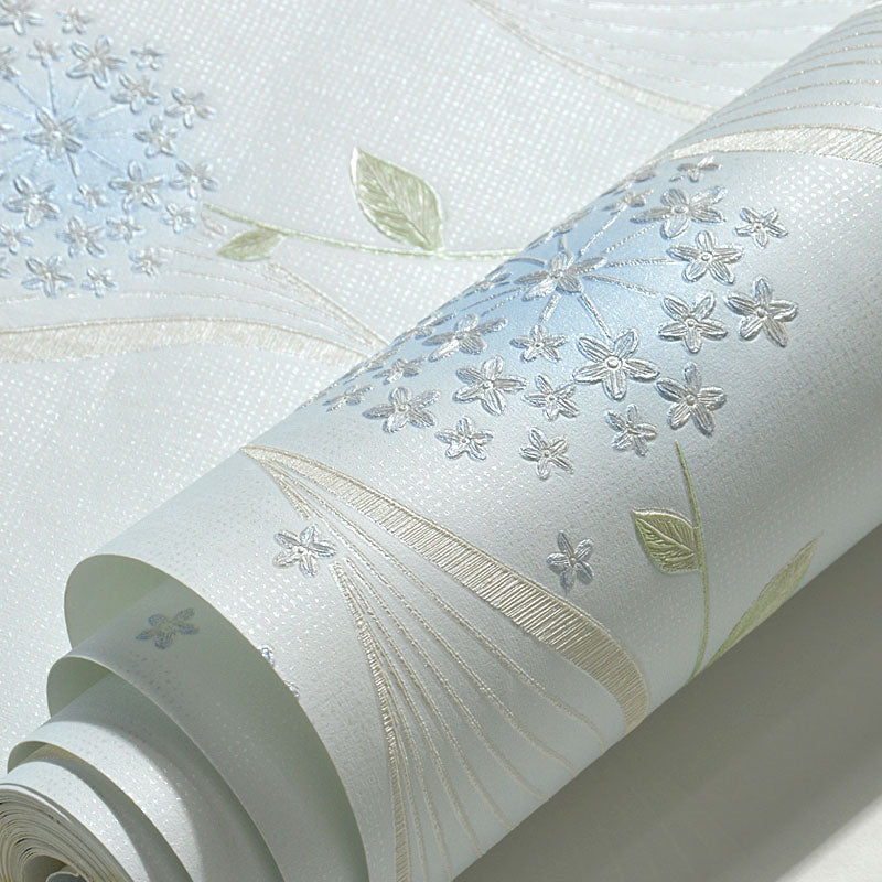 Simple Dandelion Wall Covering Strain-Resistant Wallpaper Roll for Children's Bedroom, Peel and Stick Clearhalo 'Wall Decor' 'Wallpaper' 1049211