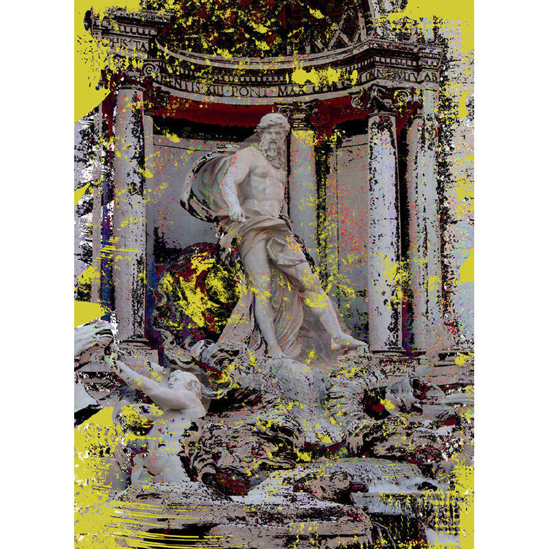 Decorative Roman Statue Mural Wallpaper Personalized Size Vintage Wall Covering for Accent Wall Clearhalo 'Wall Decor' 'Wall Mural' 1061555