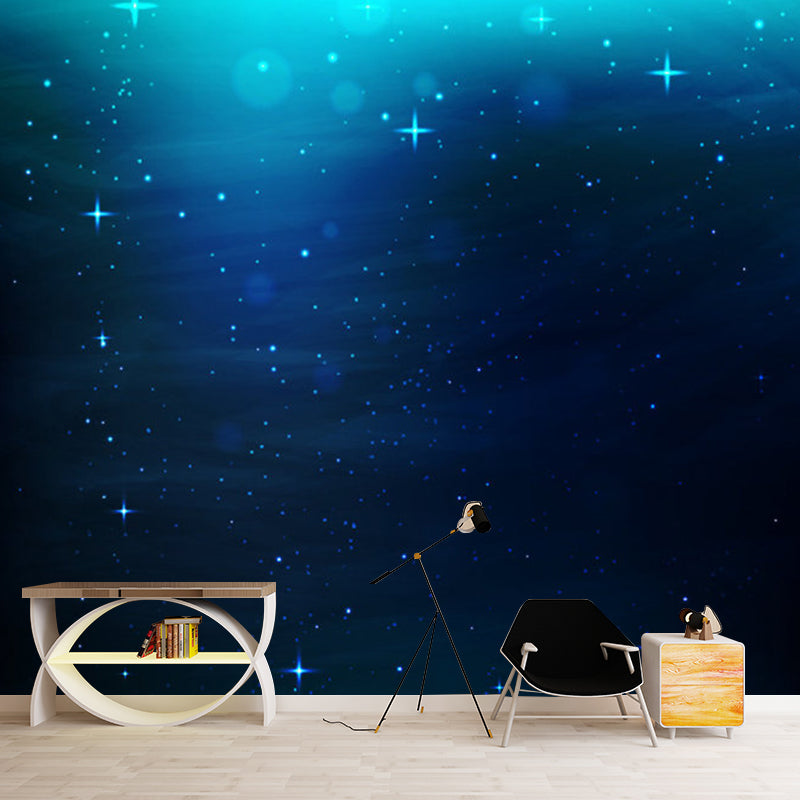 Stain-Resistant Galaxy Wall Mural Custom-Printed Contemporary Wall Covering for Ceiling Decoration Clearhalo 'Wall Decor' 'Wall Mural' 1061767