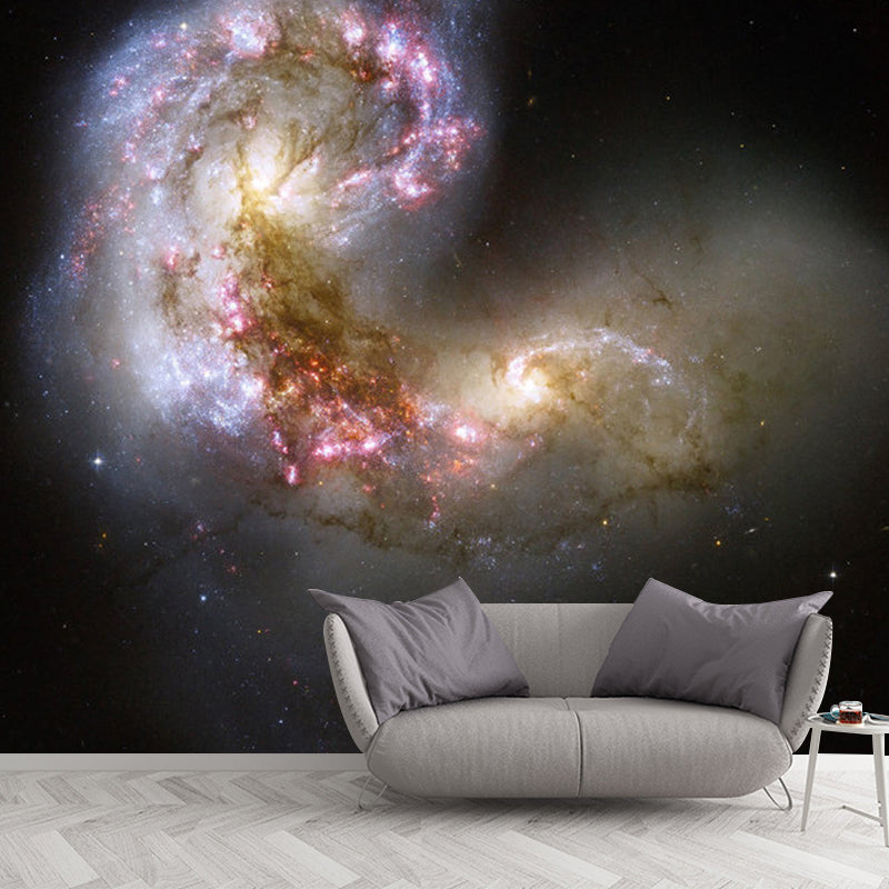 Photography Nebula Wall Covering Extra Large Mural Wallpaper for Accent Wall, Custom Size Available Clearhalo 'Wall Decor' 'Wall Mural' 1061872