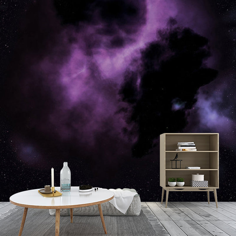 Waterproofing Nebula Wall Art Non-Woven Fabric Modern Wall Mural Decal for Home Decoration Clearhalo 'Wall Decor' 'Wall Mural' 1061897