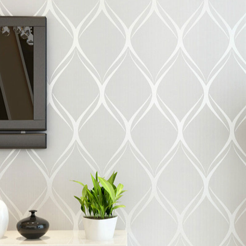 Minimalist Wall Covering in Soft Color Lines and Harlequin Wallpaper, 20.5