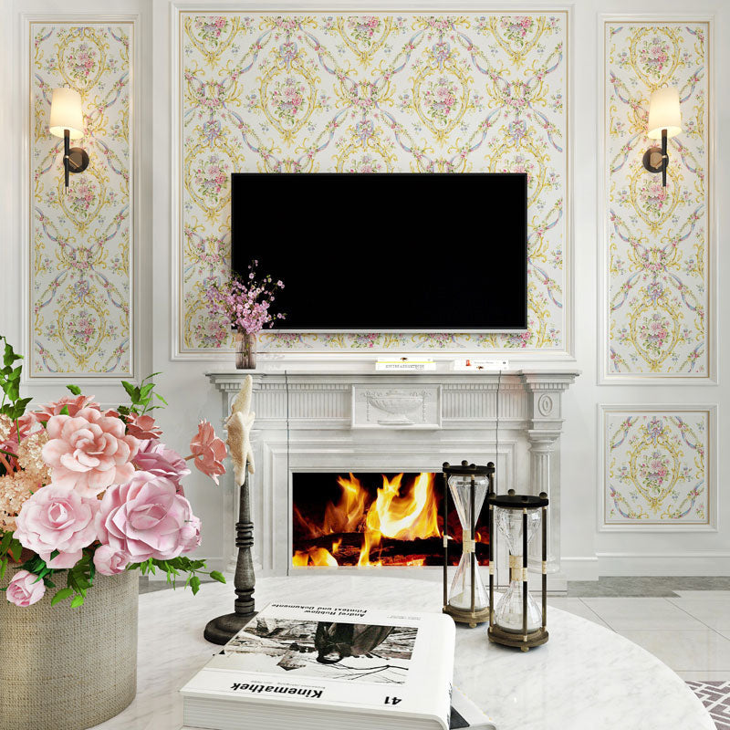Decorative Floral Design Wall Covering 20.5