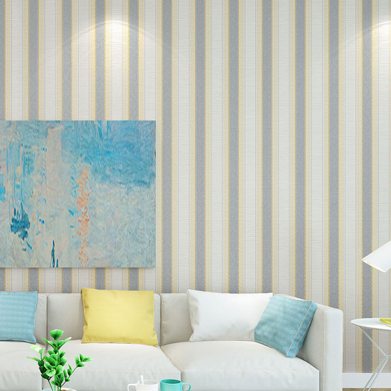 Vertical Stripe Wall Covering for Living Room Decoration Minimalist Wallpaper Roll, 31' x 20.5