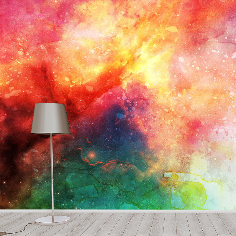 Water-Resistant Galaxy Wall Covering Non-Woven Material Wall Mural for Home Decoration Clearhalo 'Wall Decor' 'Wall Mural' 1112720