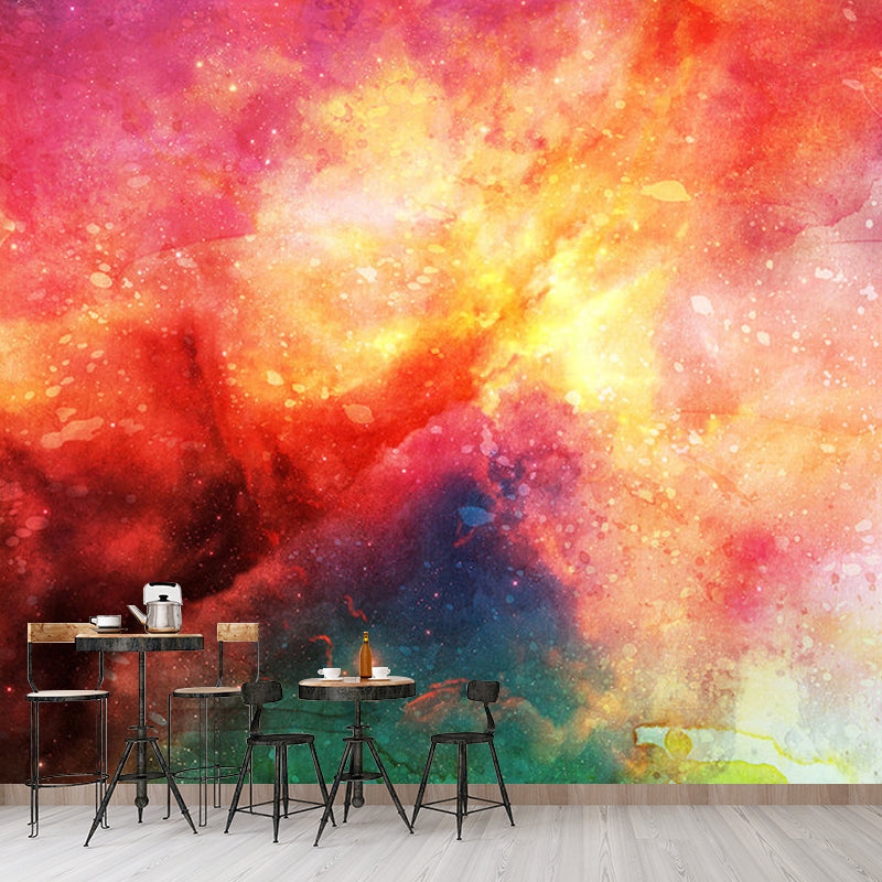 Water-Resistant Galaxy Wall Covering Non-Woven Material Wall Mural for Home Decoration Clearhalo 'Wall Decor' 'Wall Mural' 1112721