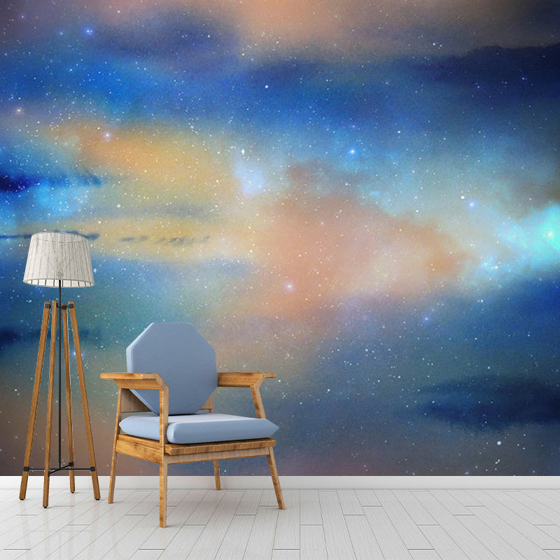 Starry Sky Wall Art for Home Decoration Minimalist Mural Wallpaper, Custom Size Available Clearhalo 'Wall Decor' 'Wall Mural' 1112741