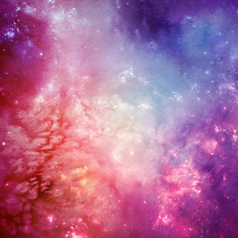 Big Flaring Galaxy Mural Wallpaper in Purple and Pink Non-Woven Wall Covering for Home Decor, Custom-Made Clearhalo 'Wall Decor' 'Wall Mural' 1112772