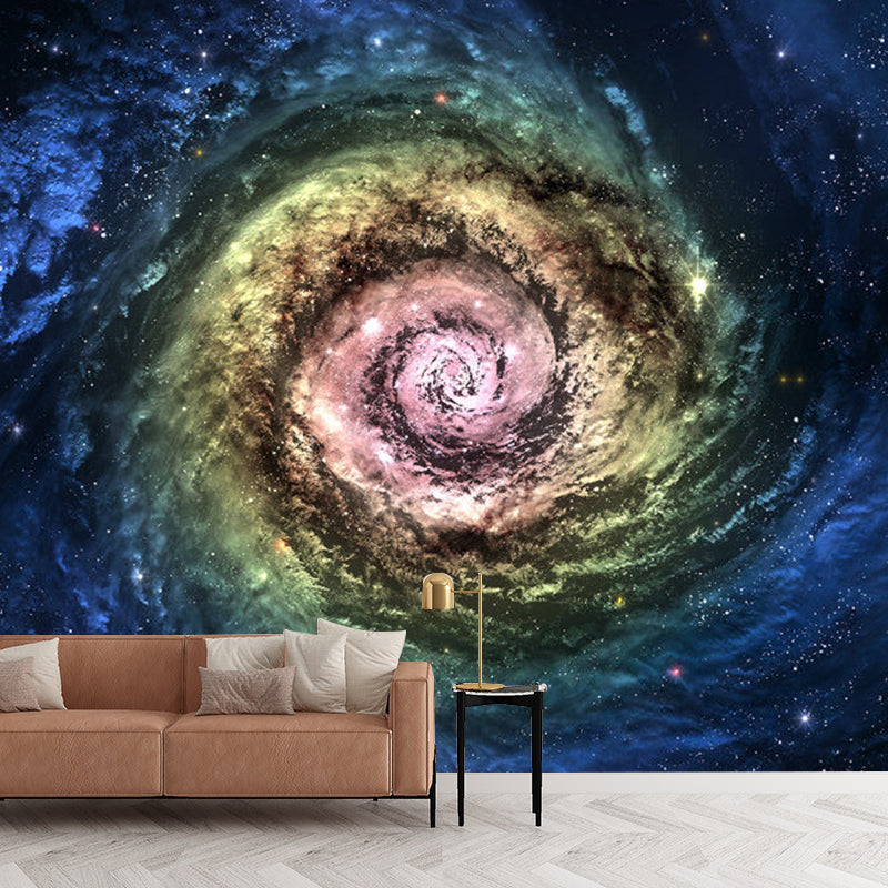 Decorative Swirling Nebula Wall Art Non-Woven Fabric Wall Mural Decal for Theme Park Clearhalo 'Wall Decor' 'Wall Mural' 1112815