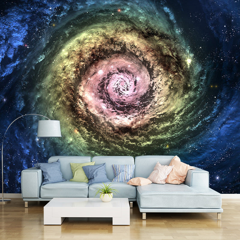 Decorative Swirling Nebula Wall Art Non-Woven Fabric Wall Mural Decal for Theme Park Clearhalo 'Wall Decor' 'Wall Mural' 1112816