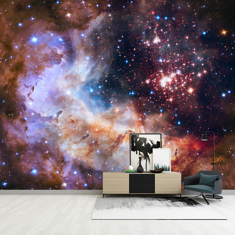 Iluminant Nebula Wall Mural Decal for Living Room Decor Natural Scenery Wall Art, Made to Measure Clearhalo 'Wall Decor' 'Wall Mural' 1114060