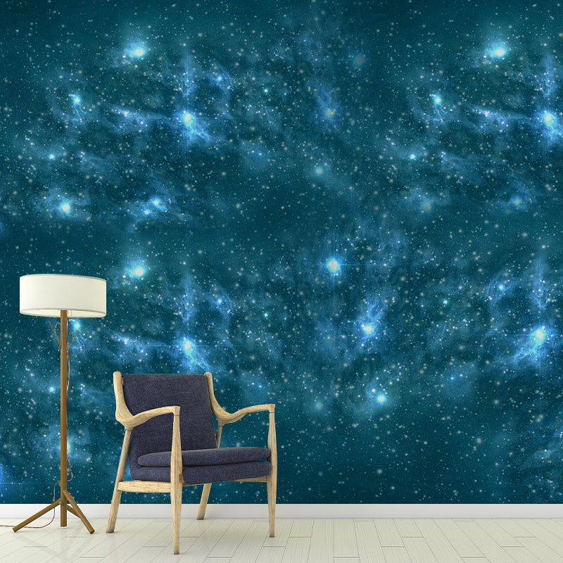 Photo Galaxy Wall Mural Decal Full Size Wall Covering for Accent Wall, Personalized Size Available Clearhalo 'Wall Decor' 'Wall Mural' 1114086