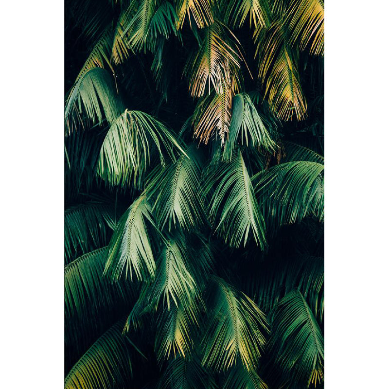 Green Tropical Leaves Mural Wallpaper Moisture-Resistant Wall Art for Home Decoration Clearhalo 'Wall Decor' 'Wall Mural' 1114272