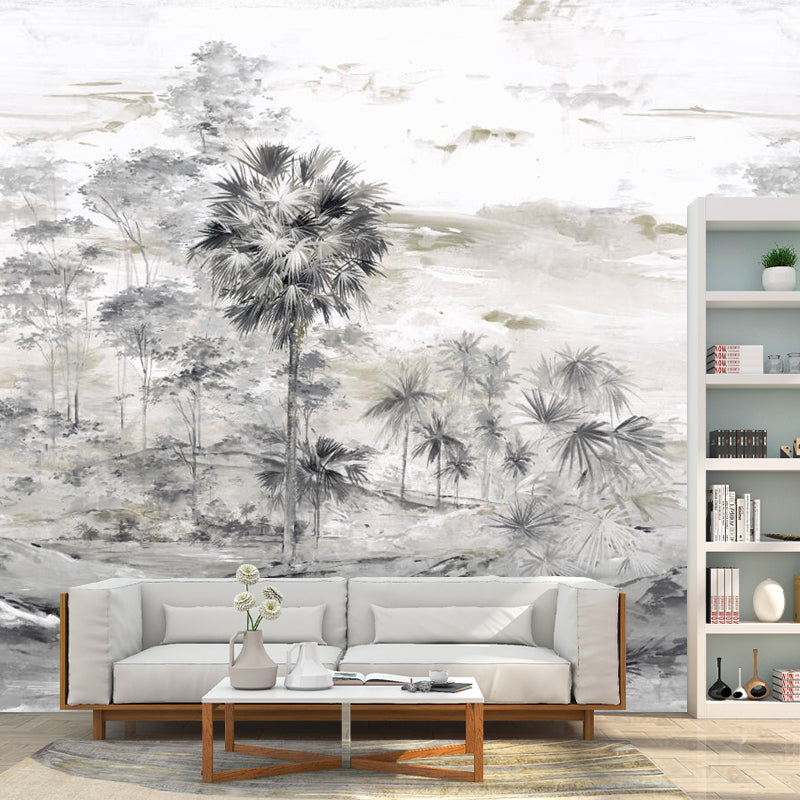 Moisture-Resistant Jungle Mural Wallpaper Custom-Made Retro Wall Art for Living Room Decoration Clearhalo 'Wall Decor' 'Wall Mural' 1114455