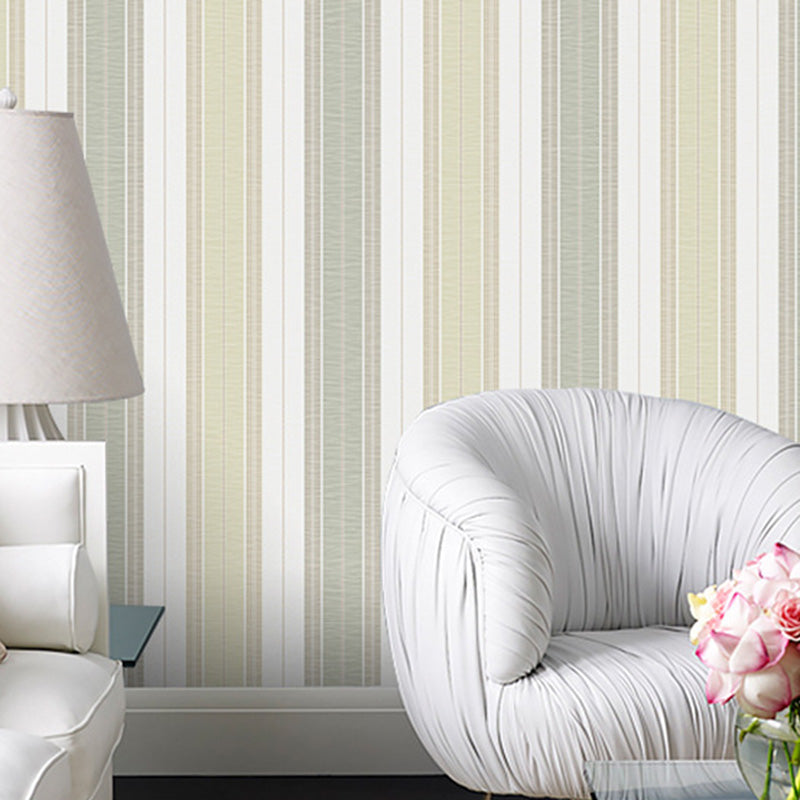 Vertical Stripe Wall Decor Non-Woven Fabric Wallpaper for Living Room, 20.5