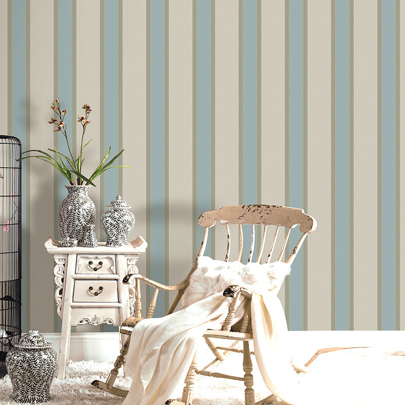 Vertical Stripe Wallpaper Roll for Bedroom Decor 33' x 20.5