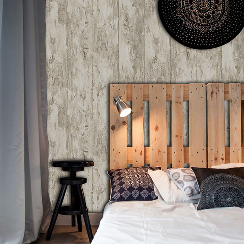 Faux Wood Wall Decor for Bedroom Contemporary Wallpaper Roll, Non-Pasted, 20.5
