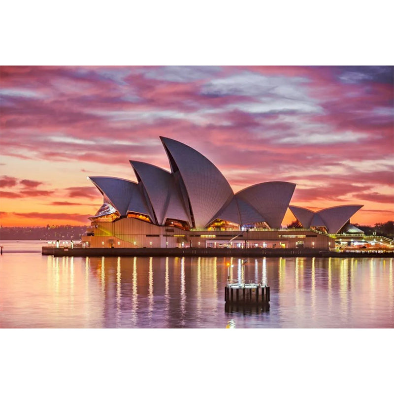 Water-Resistant Sydney Wall Mural Decal Custom Size Nordic Wall Covering for Guest Room Decor Clearhalo 'Wall Decor' 'Wall Mural' 1151659