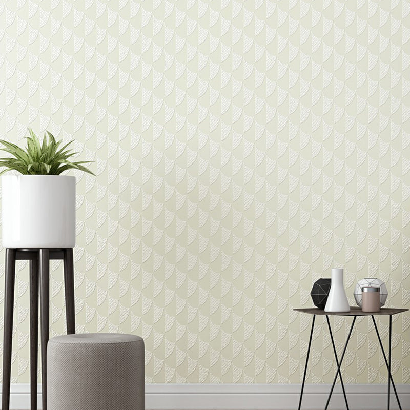 Minimalist Soft Color Non-Woven Wallpaper Semi-Gloss Mosaic Moisture Resistant Wall Decor Light Yellow Clearhalo 'Modern wall decor' 'Modern' 'Wallpaper' Wall Decor' 1170389