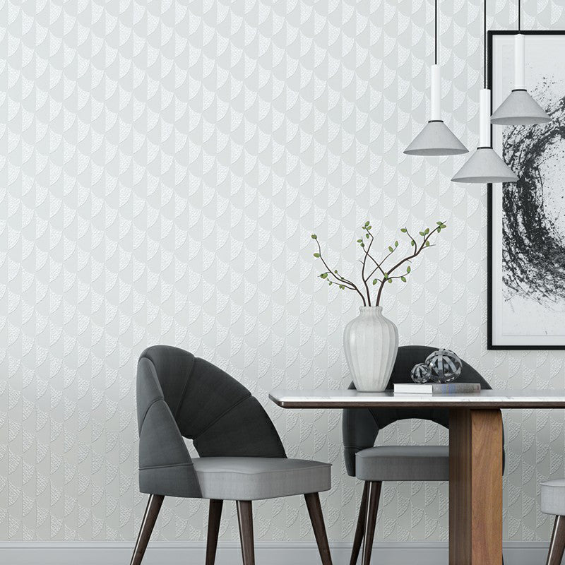 Minimalist Soft Color Non-Woven Wallpaper Semi-Gloss Mosaic Moisture Resistant Wall Decor White Clearhalo 'Modern wall decor' 'Modern' 'Wallpaper' Wall Decor' 1170397