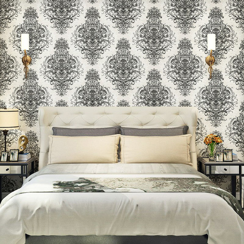 Antique Damask Wallpaper for Bedroom Decoration 33' L x 20.5