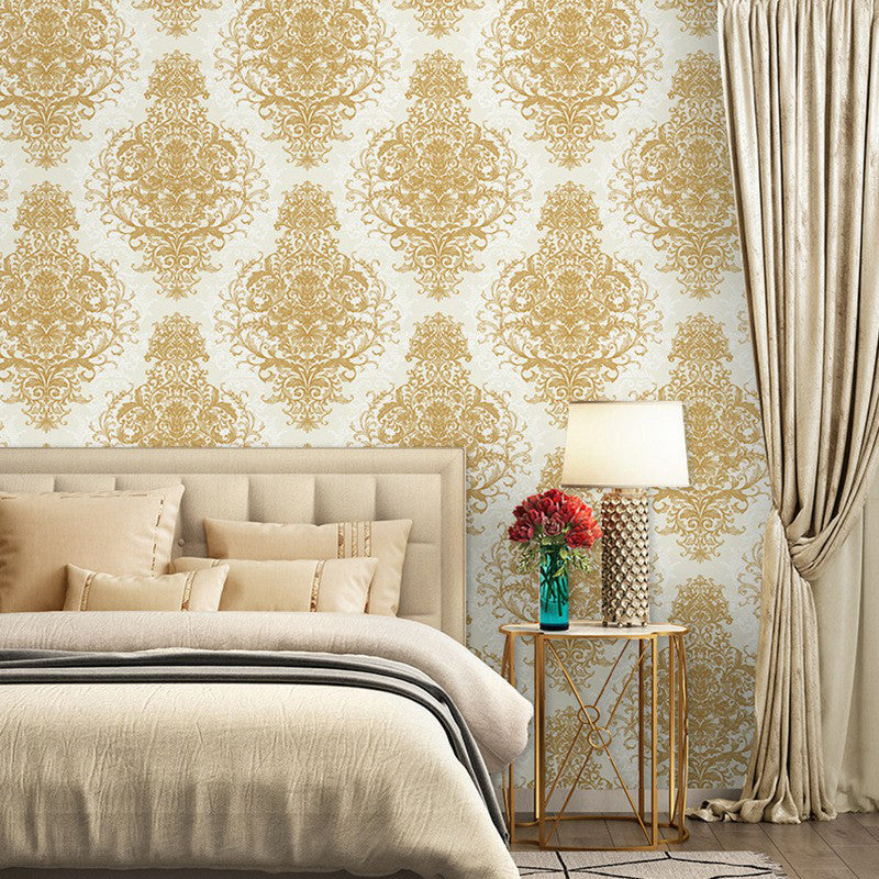 Antique Damask Wallpaper for Bedroom Decoration 33' L x 20.5