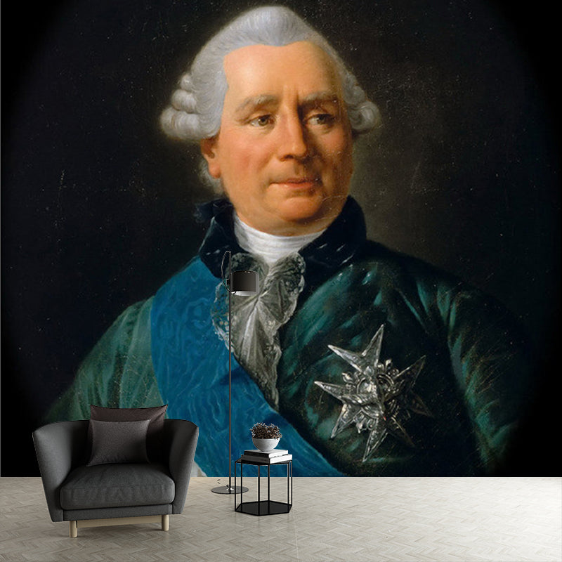 Non-Woven Waterproof Murals Classic John Adams Diplomat To France Portrait Wall Decor Clearhalo 'Wall Decor' 'Wall Mural' 1172203