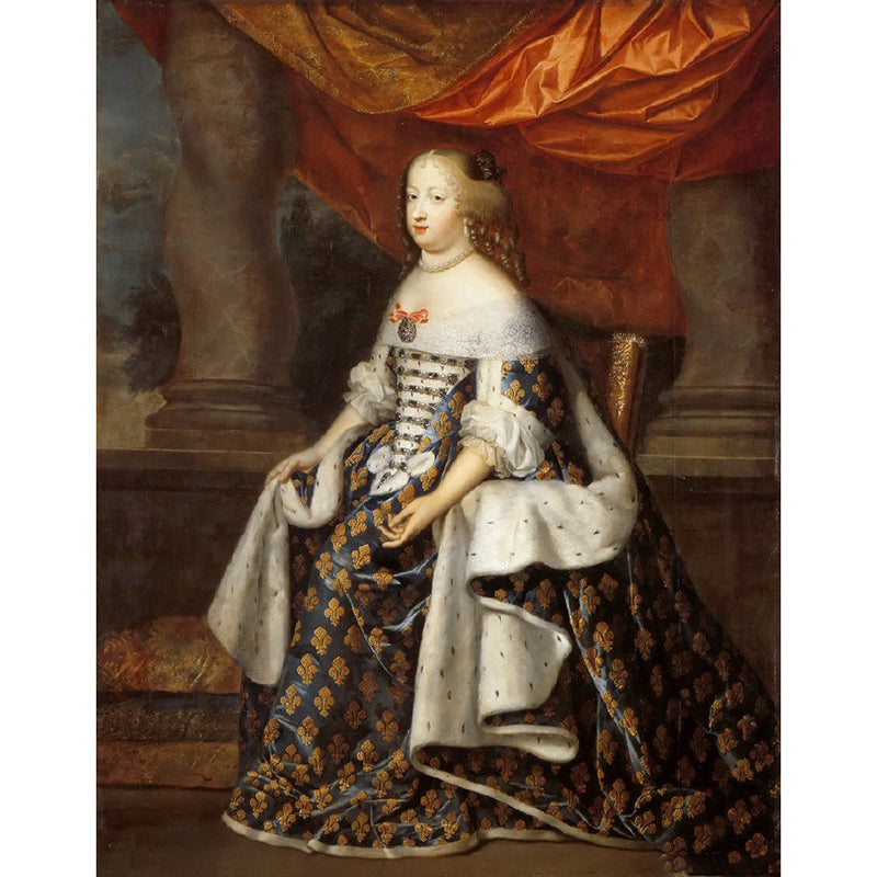 Marie Theresa of Spain Murals Brown Classical Wall Art for Home Decoration, Made to Measure Clearhalo 'Wall Decor' 'Wall Mural' 1172425