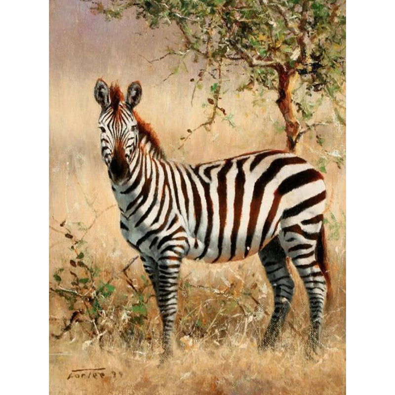 Full Size Animal Wallpaper Murals Contemporary Zebra Patterned Wall Art in Brown Clearhalo 'Wall Decor' 'Wall Mural' 1172533