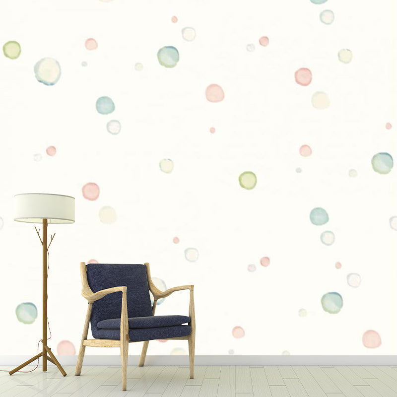 Beige Bubbles Wall Covering Murals Waterproof Wall Decoration for Bedroom, Size Optional Beige Clearhalo 'Wall Decor' 'Wall Mural' 1177961