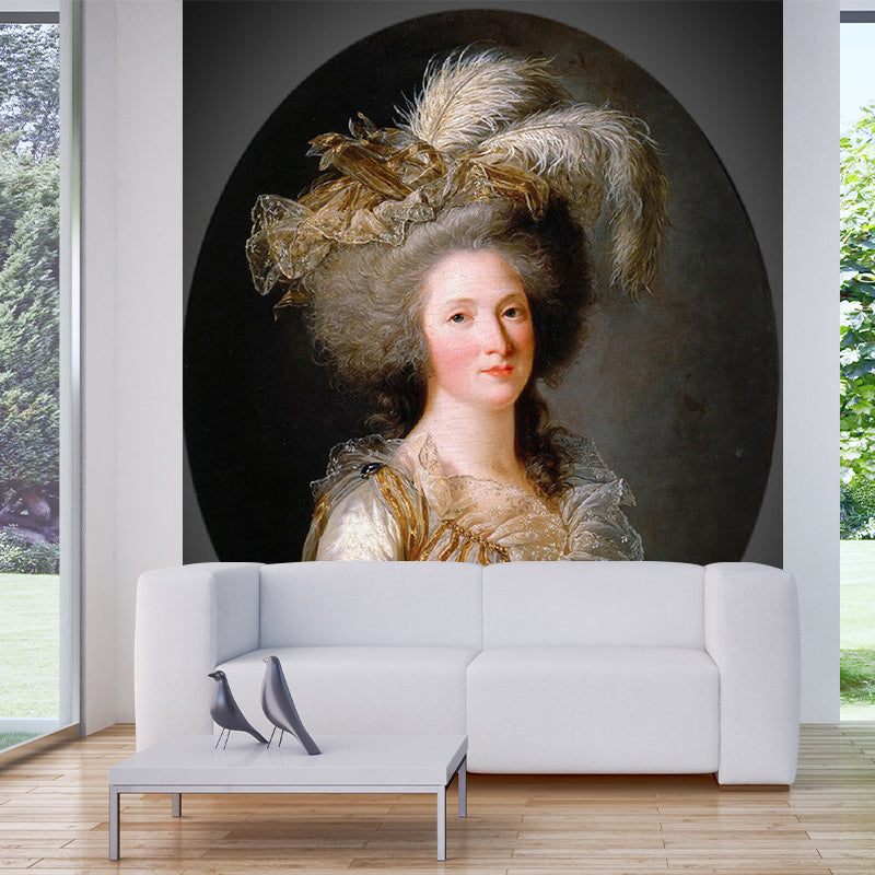 Elisabeth De France Portrait Murals Victorian Period Smooth Wall Covering for Home Clearhalo 'Wall Decor' 'Wall Mural' 1177974