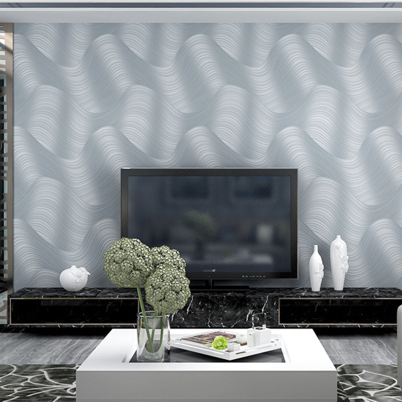 Non-Woven Fabric Wallpaper Rippling Abstract Pattern Smooth Wall Covering for Bedroom Clearhalo 'Wall Decor' 'Wallpaper' 1178106